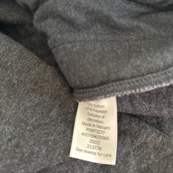 NWT Sonoma Supersoft Sweater Fleece | Dark Gray | SIZE M - Picture 4 of 5